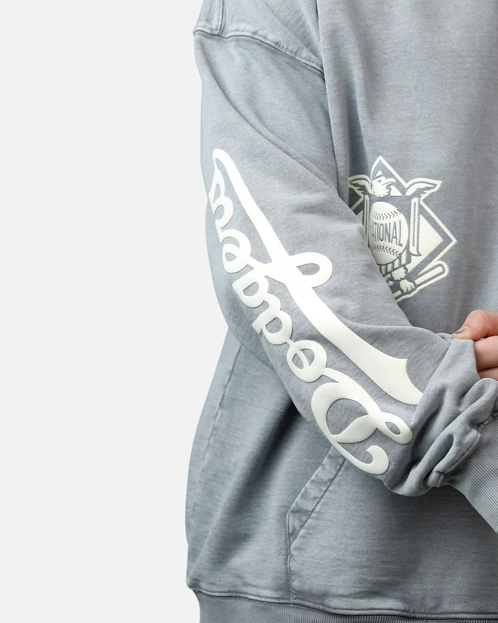 Pro Standard La Dodgers Street Team Hoodie - Washed Grey