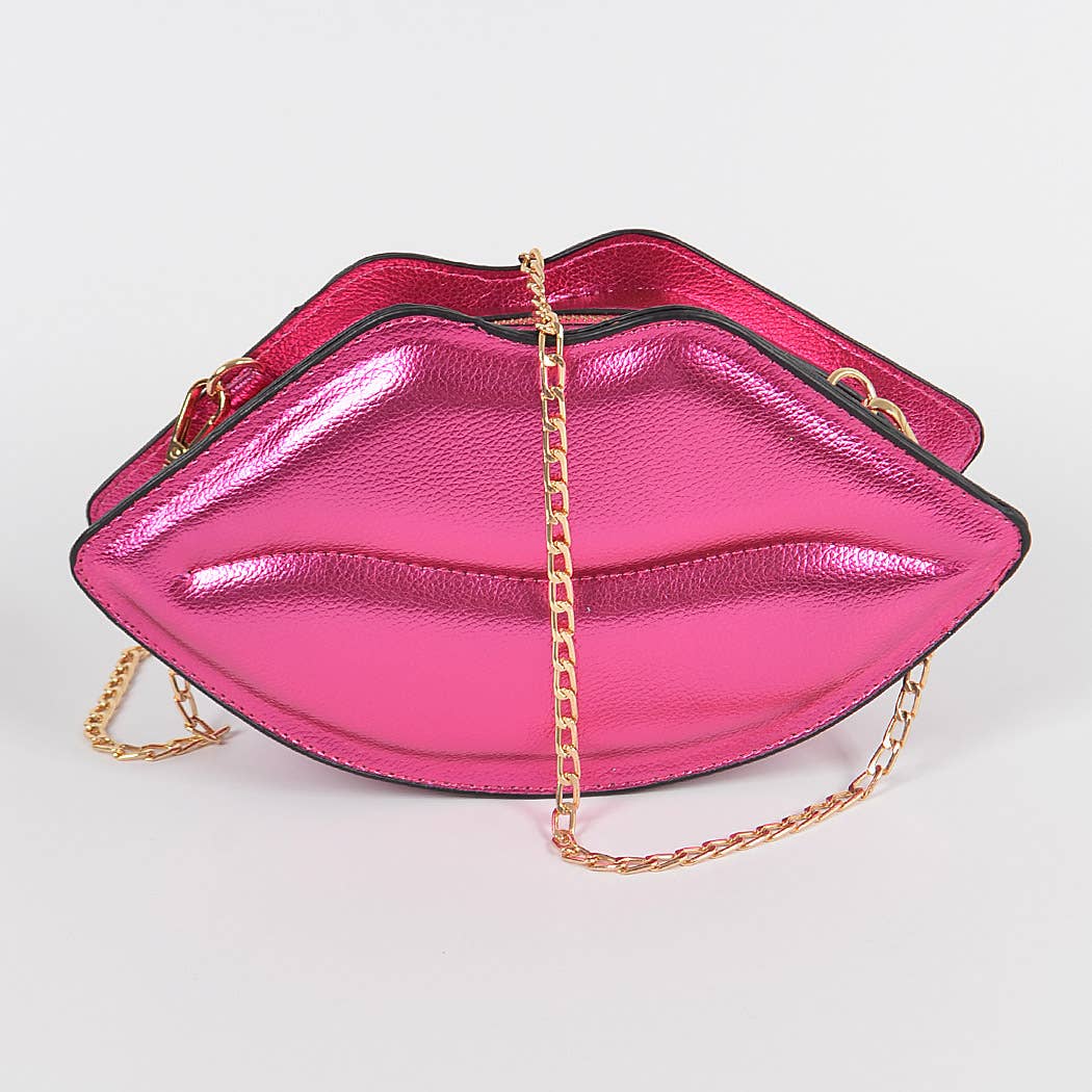 Fuchsia Kiss Me Clutch