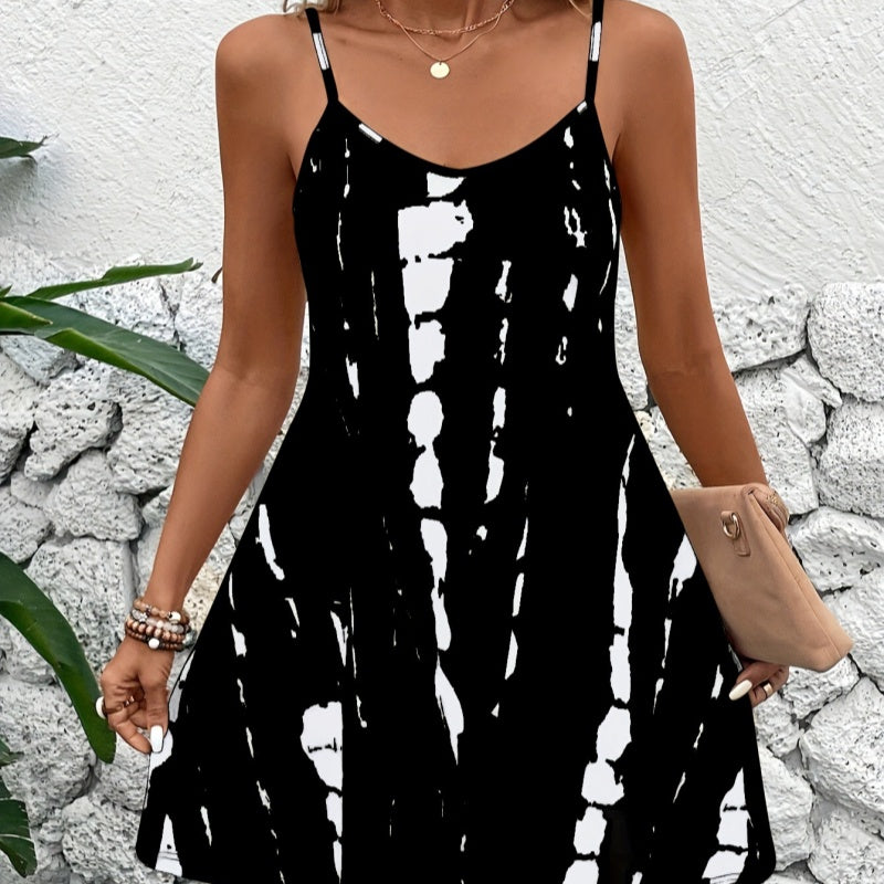 Women's Plus Size Summer Halter Dress – 6 Colors 4XL–5XL