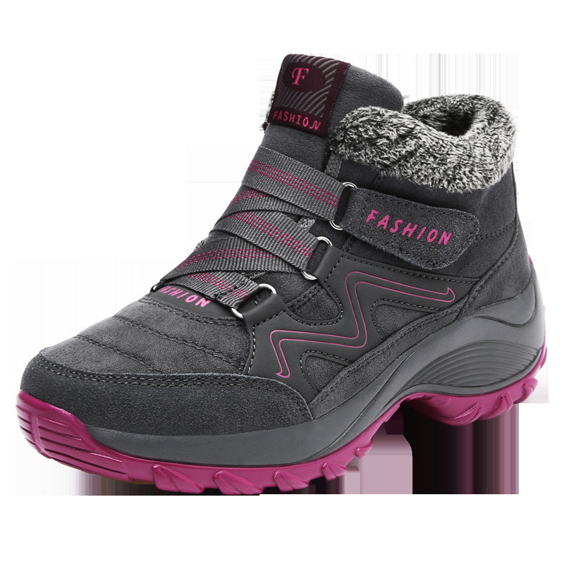 Women's Waterproof Hiking Boots | Real Leather Non-Slip Outdoor Trekking Sneakers