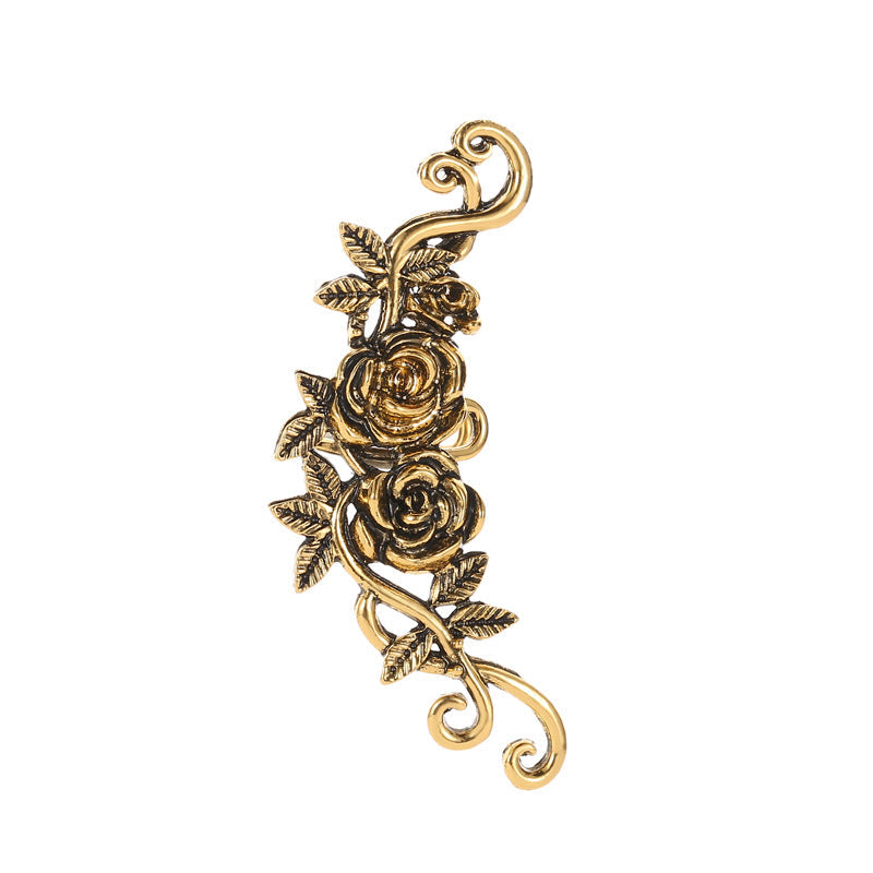 Women's Vintage Engraving Simple Bone Temperament Alloy Ear Clip