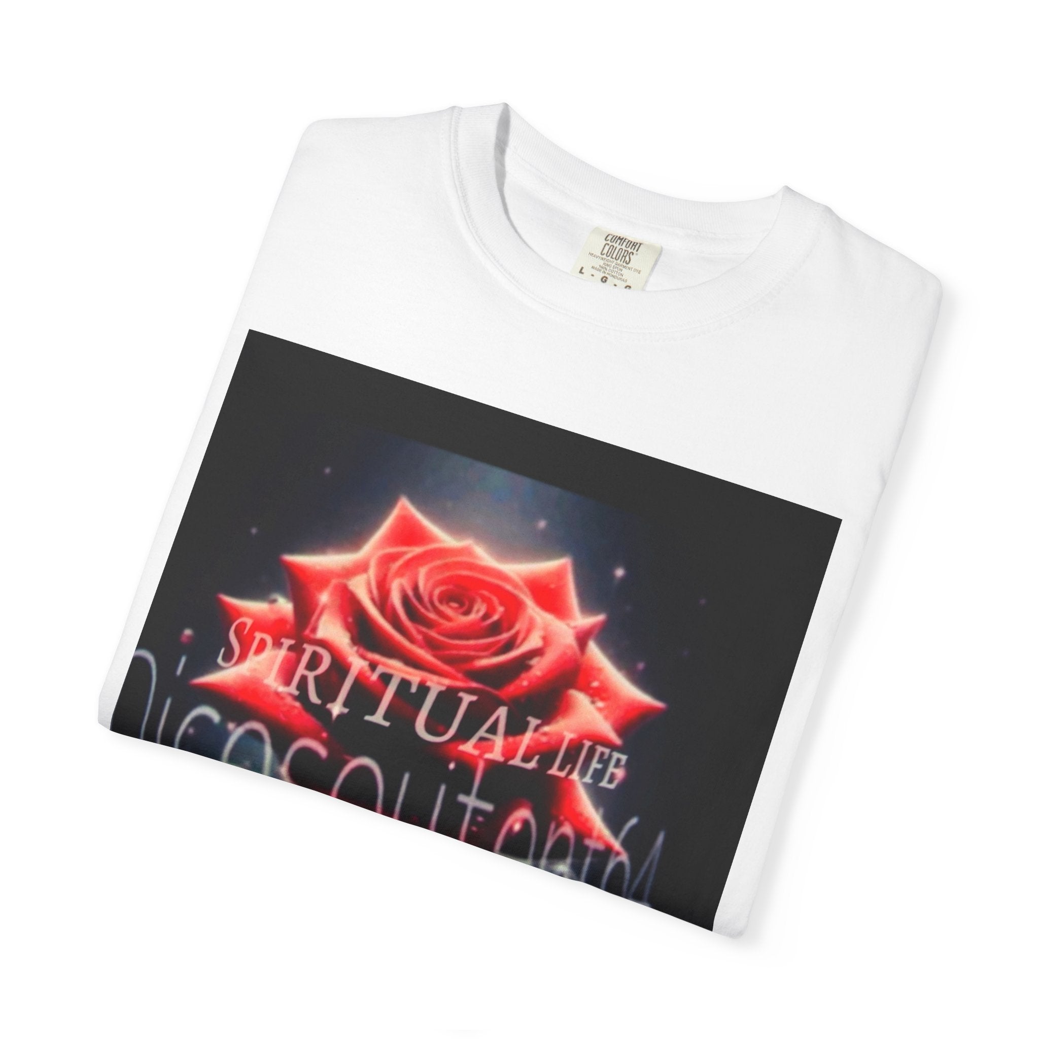 Rose & Hands T-Shirt — "Spiritual" Graphic Tee