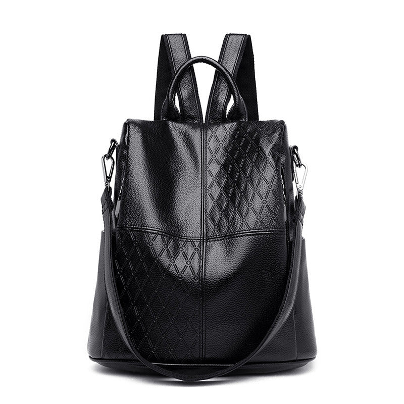 Large Capacity Female Spring Soft Leather Backpacks