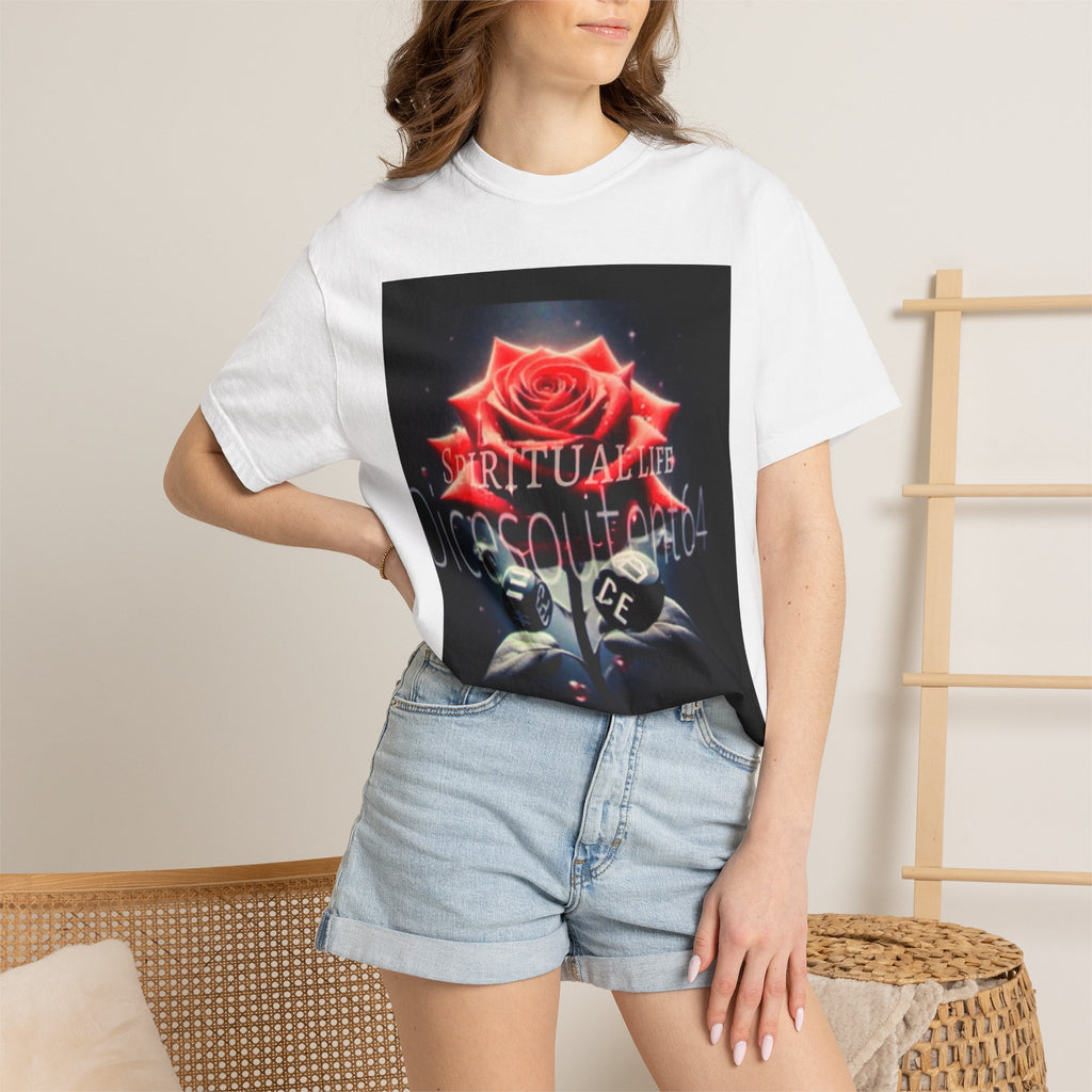 Rose & Hands T-Shirt — "Spiritual" Graphic Tee