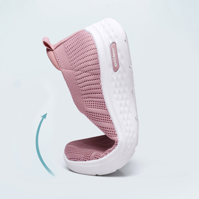 Women's Mesh Slip-On Sneakers | Breathable Lightweight Flat Walking Shoes