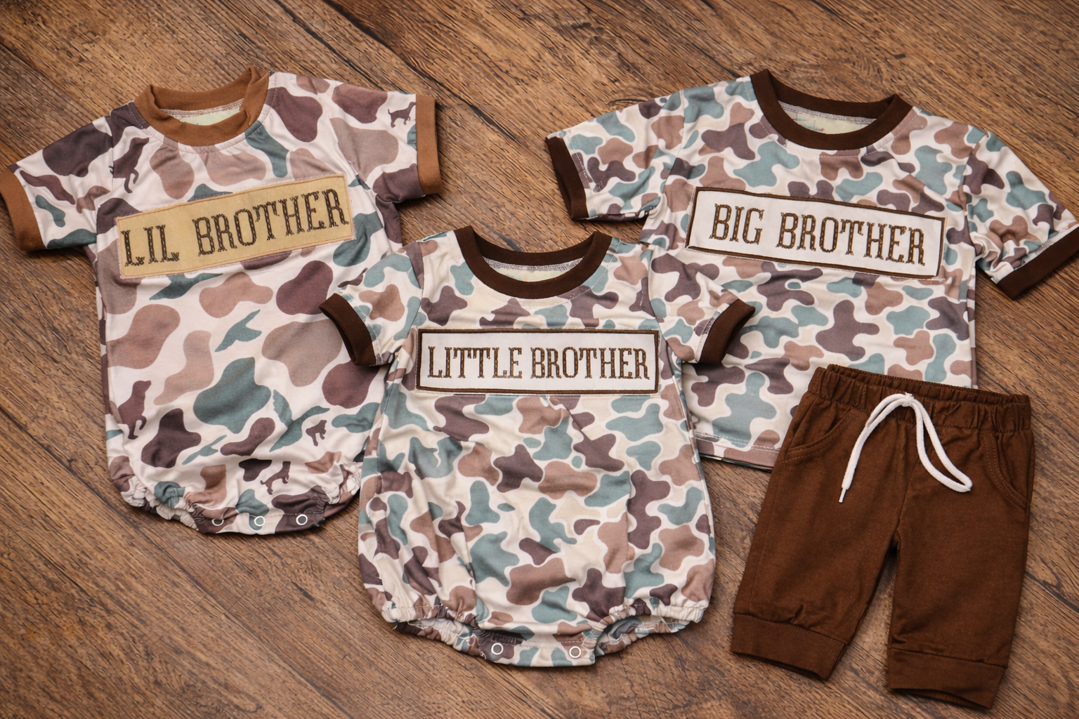 Little Brother Camo Smock Bubble