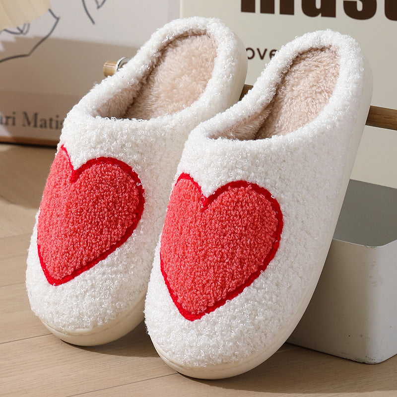 Women's Plush Embroidery Home Slippers | Suede Non-Slip Warm House Shoes