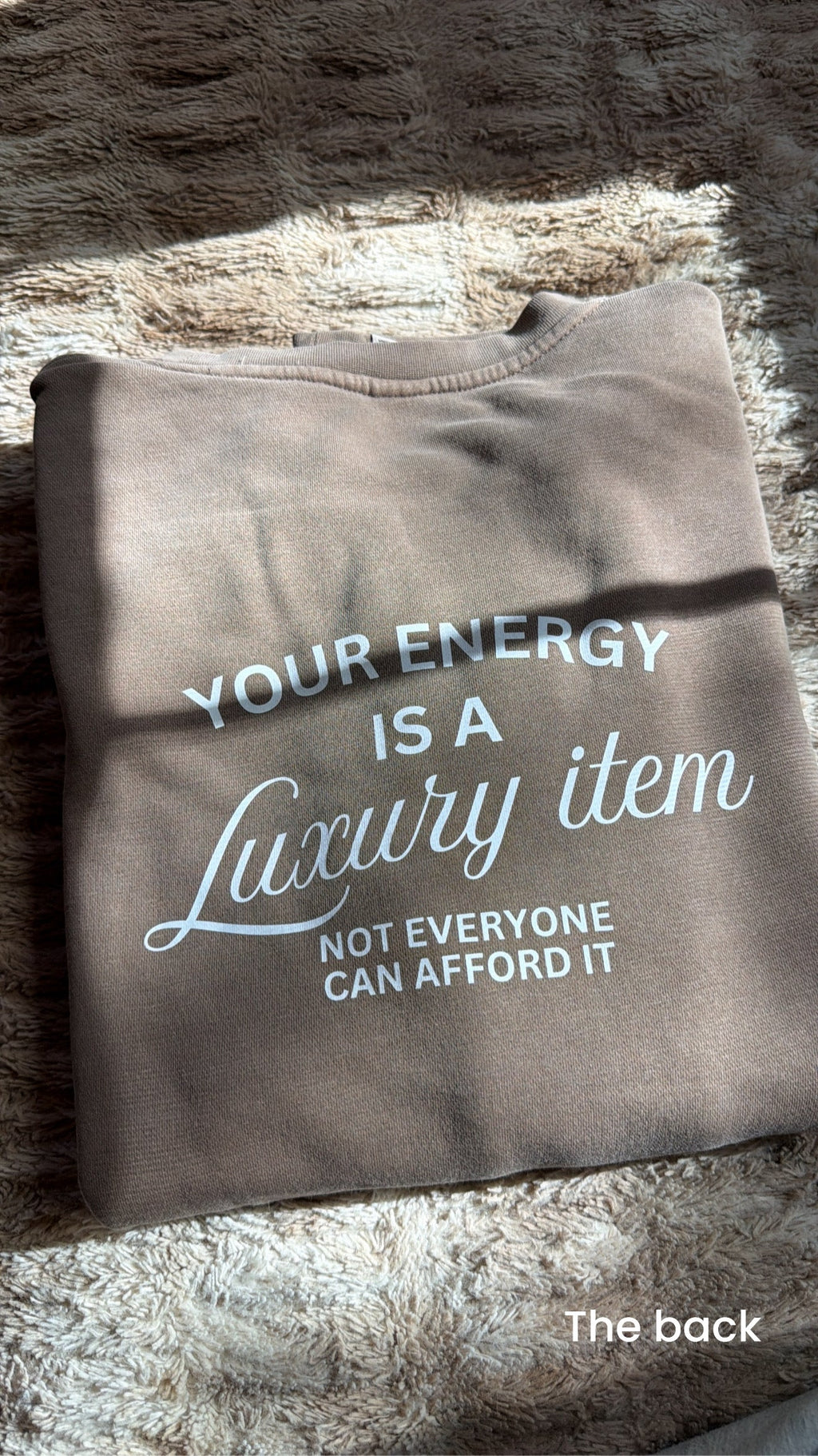 ✨ Your Energy Is a Luxury Sweatshirt