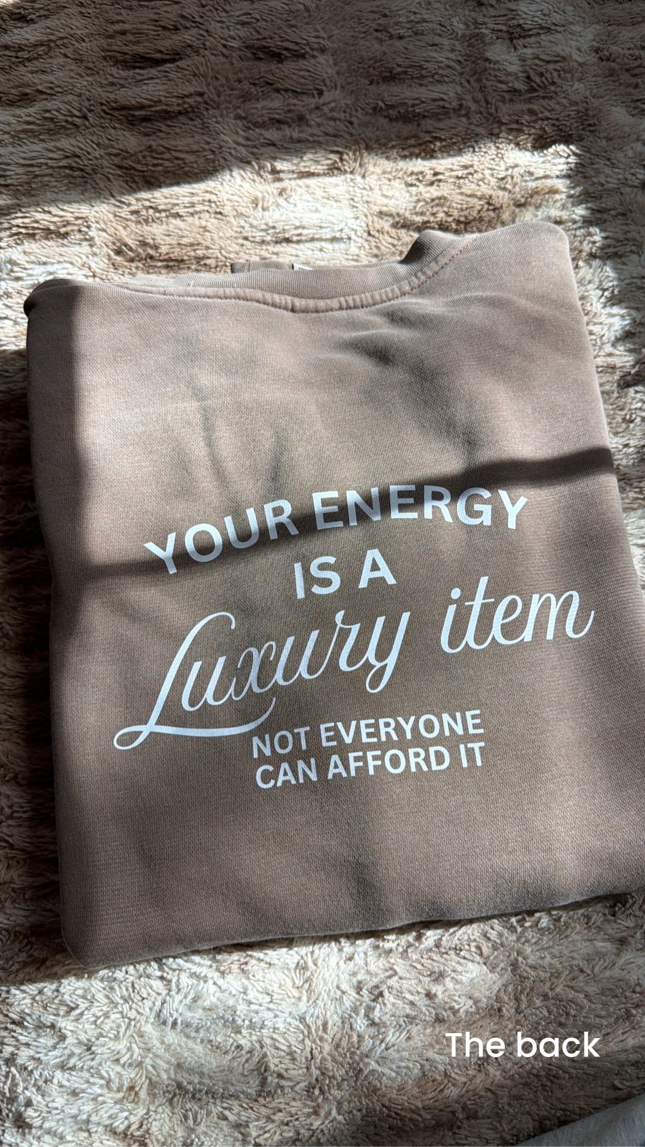✨ Your Energy Is a Luxury Sweatshirt