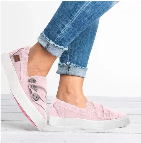 Women's Casual Lace-Up Sneakers | Breathable Lightweight Everyday Shoes