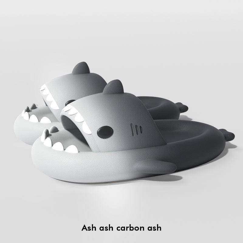 Men's Gradient Shark Slippers | EVA Non-Slip Cartoon Home Bathroom Slides