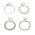 Smooth C-shaped mixed twist O-shaped bracelet