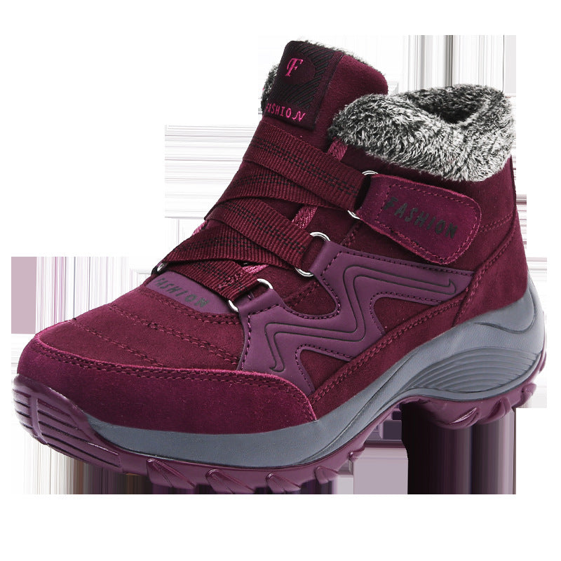 Women's Waterproof Hiking Boots | Real Leather Non-Slip Outdoor Trekking Sneakers
