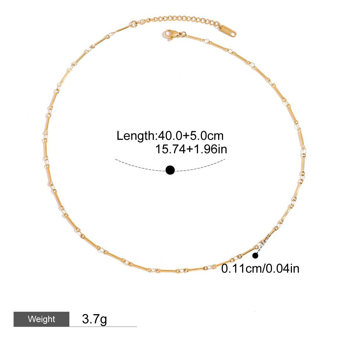 18K Gold Chain Design Exquisite Fashion Necklace