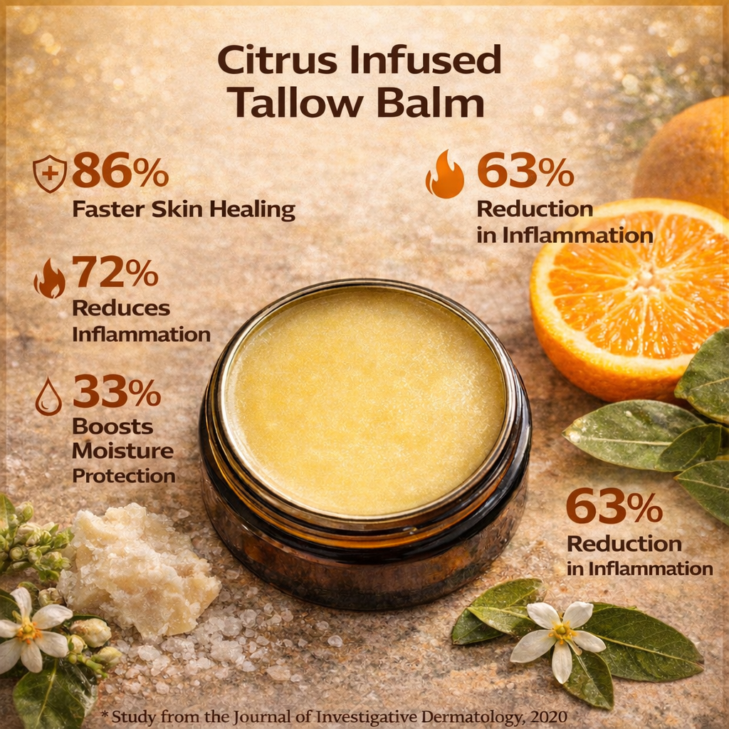Citrus Tallow Balm – Grass-Fed Natural Skin Moisturizer