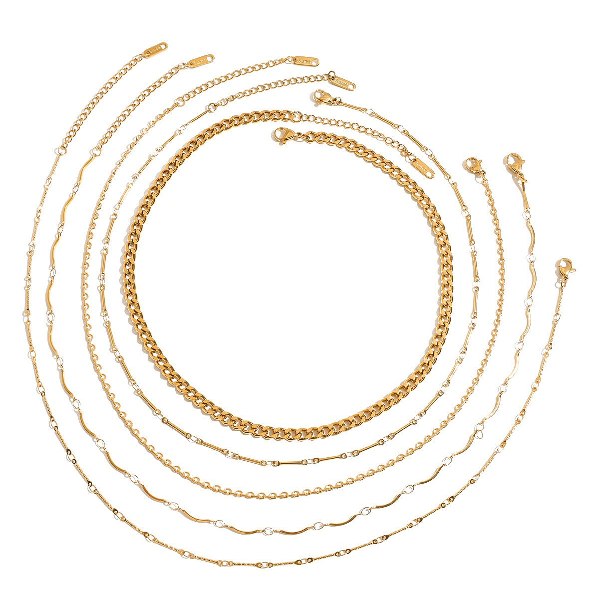 18K Gold Chain Design Exquisite Fashion Necklace