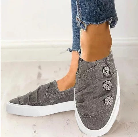 Women's Casual Lace-Up Sneakers | Breathable Lightweight Everyday Shoes