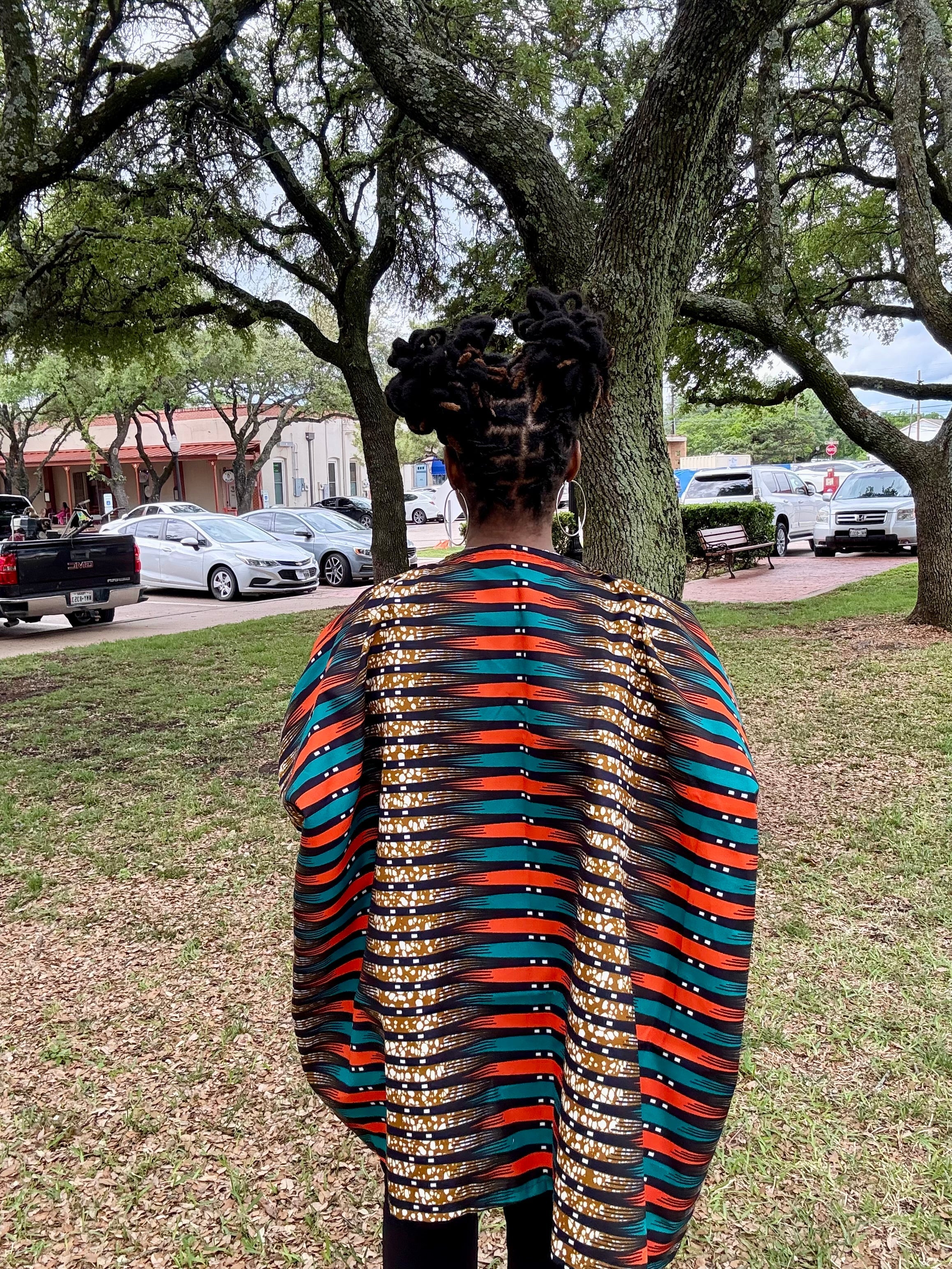 AMARA Vibrant African Print Kimono Jacket – Multicolor Ankara Open Front Duster