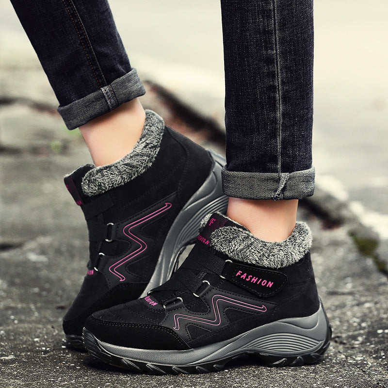 Women's Waterproof Hiking Boots | Real Leather Non-Slip Outdoor Trekking Sneakers