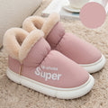 Unisex Plush Fleece High-Back Heel Slippers | Warm Breathable House Shoes