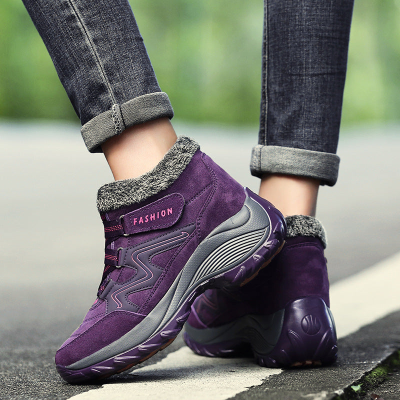 Women's Waterproof Hiking Boots | Real Leather Non-Slip Outdoor Trekking Sneakers