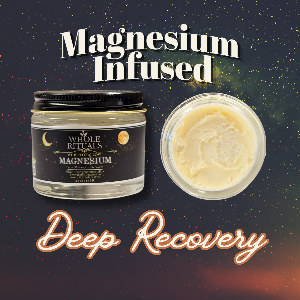 Whipped Magnesium Tallow Balm – Relaxing Skin & Body Moisturizer