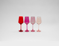 Red & Rose - Ombre Set of 4 Colored Wine Glass