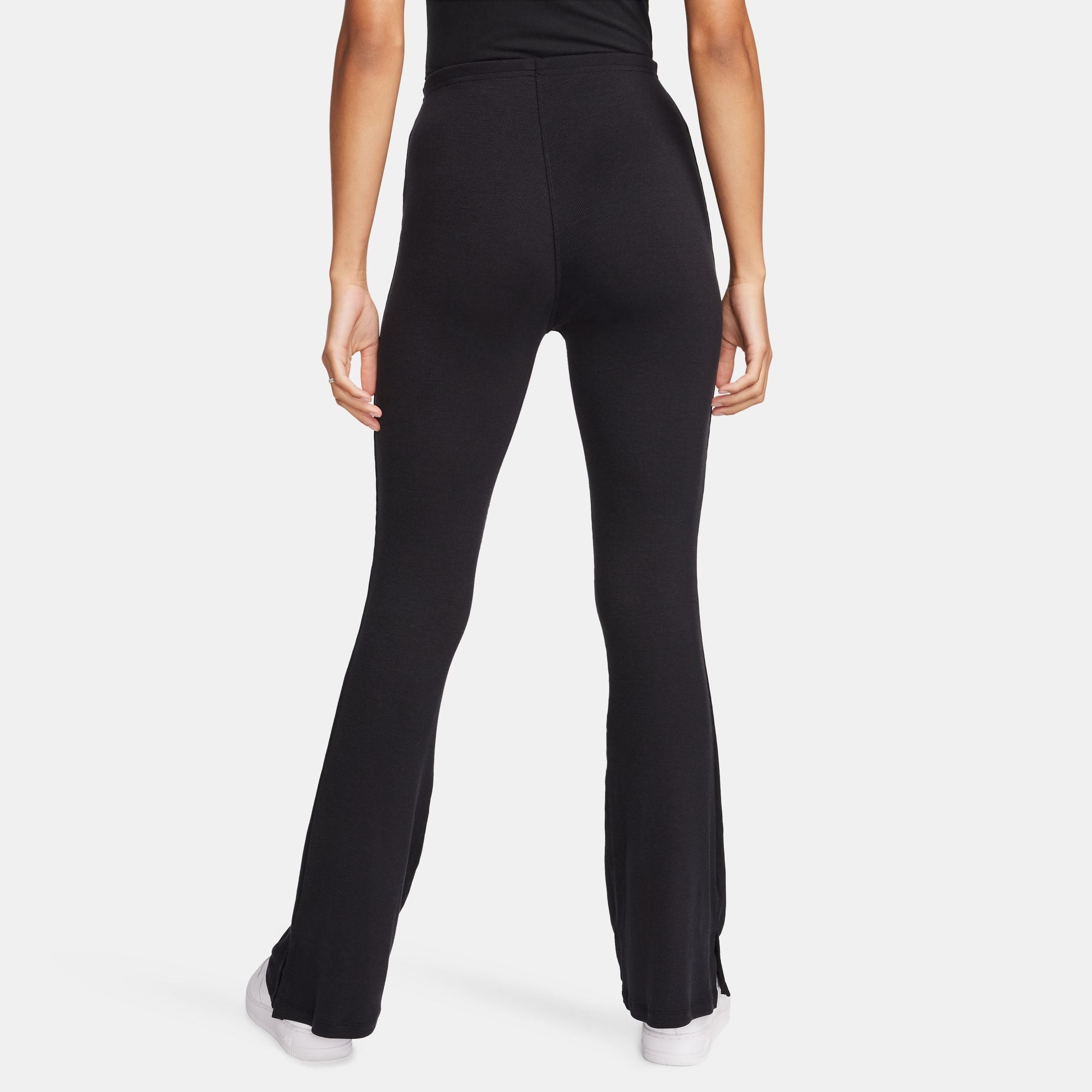 Nike Womens Sportswear Chill Knit Flared Leggings - Black