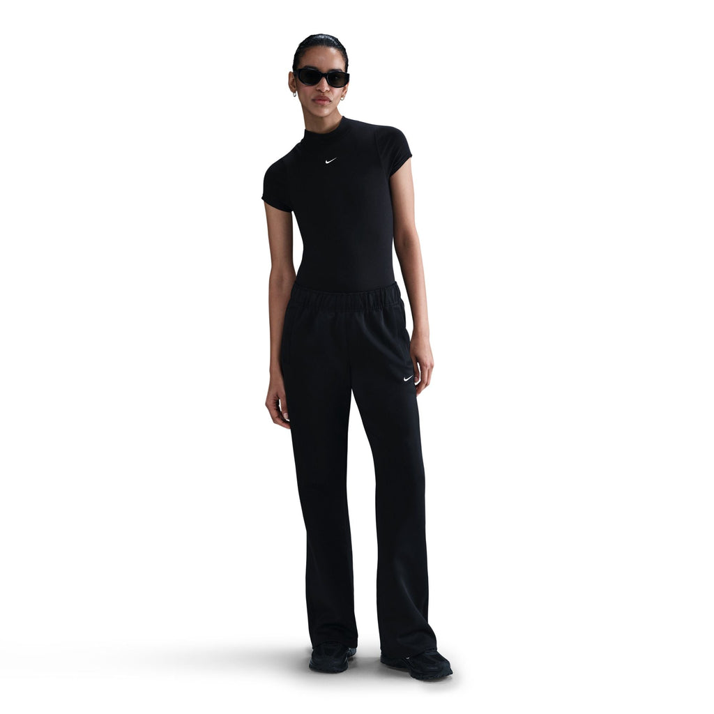 Nike Womens Mid Rise Slim Knit Trousers - Black