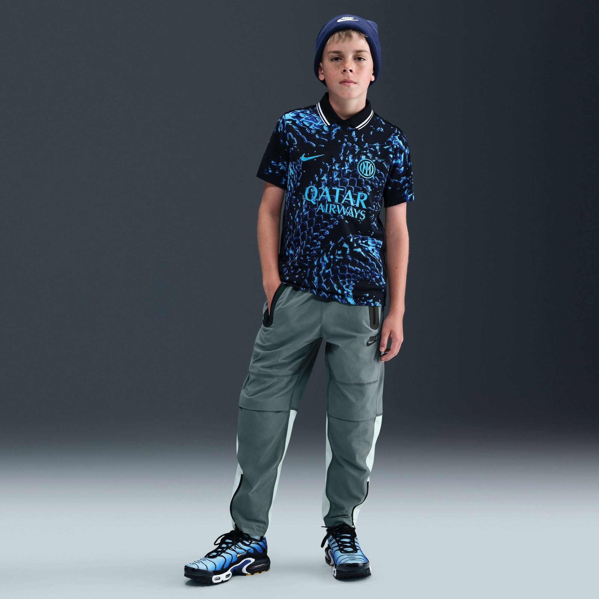Nike Big Kids Tech Woven Pants - Smoke Grey