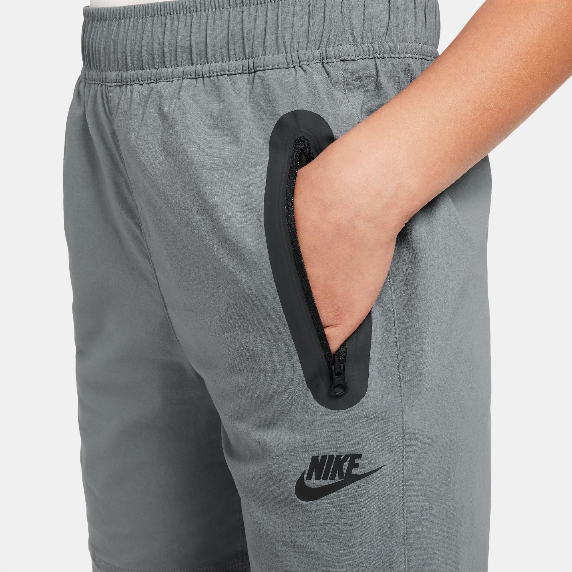 Nike Big Kids Tech Woven Pants - Smoke Grey