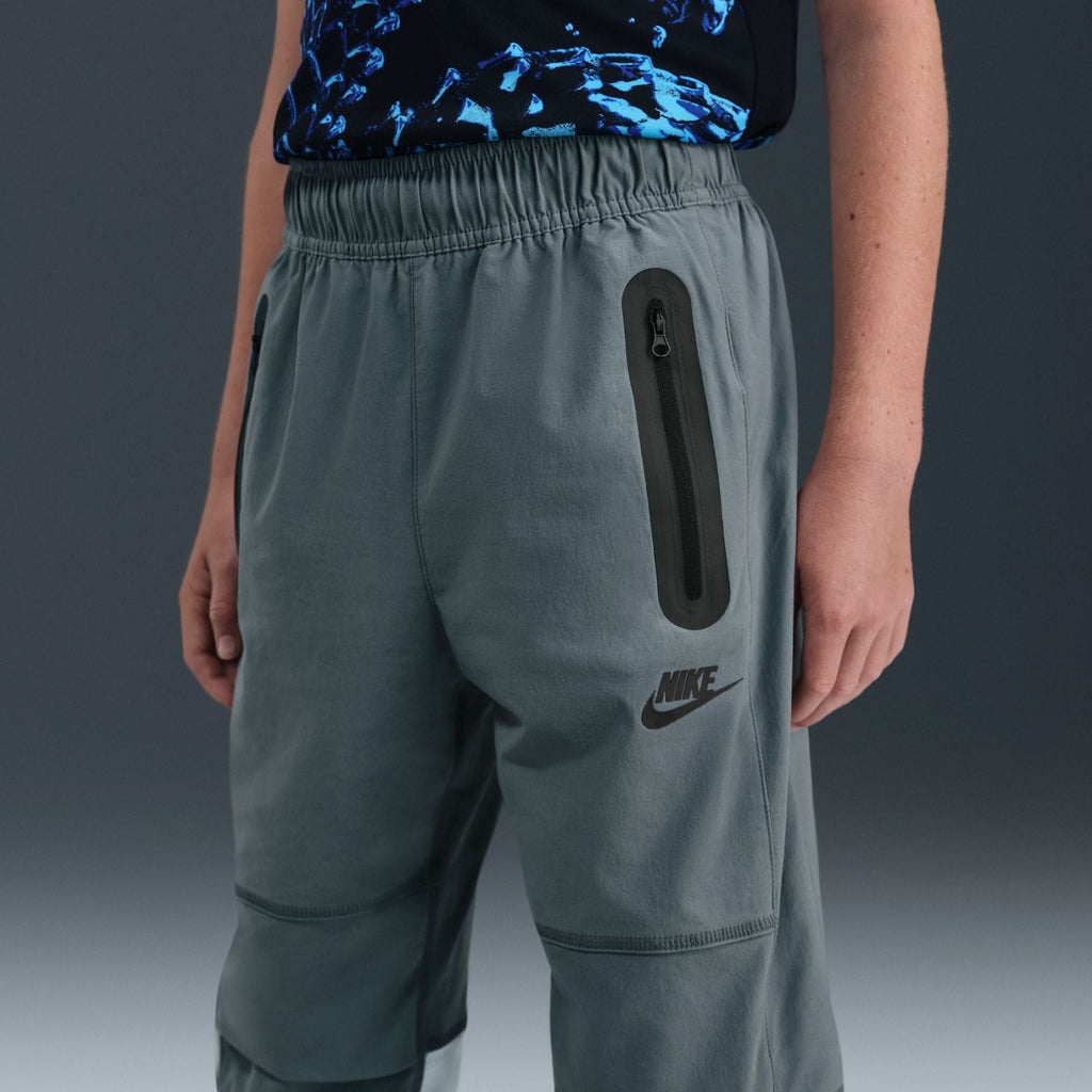 Nike Big Kids Tech Woven Pants - Smoke Grey
