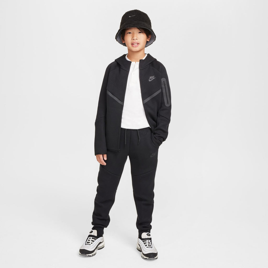 Nike Big Kids Tech Fleece Hoodie - Black