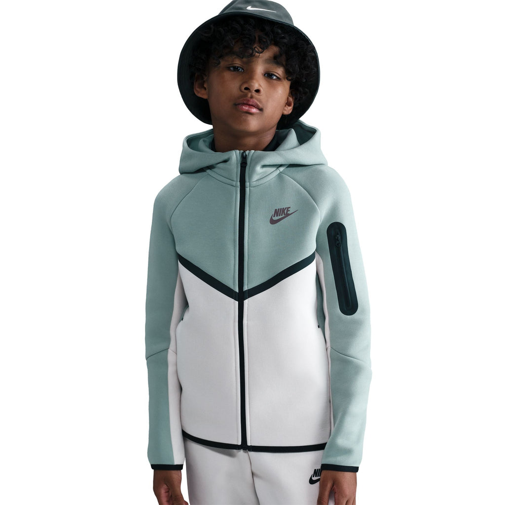 Nike Big Kids Sportswear Tech Fleece Hoodie - Dusty Sage