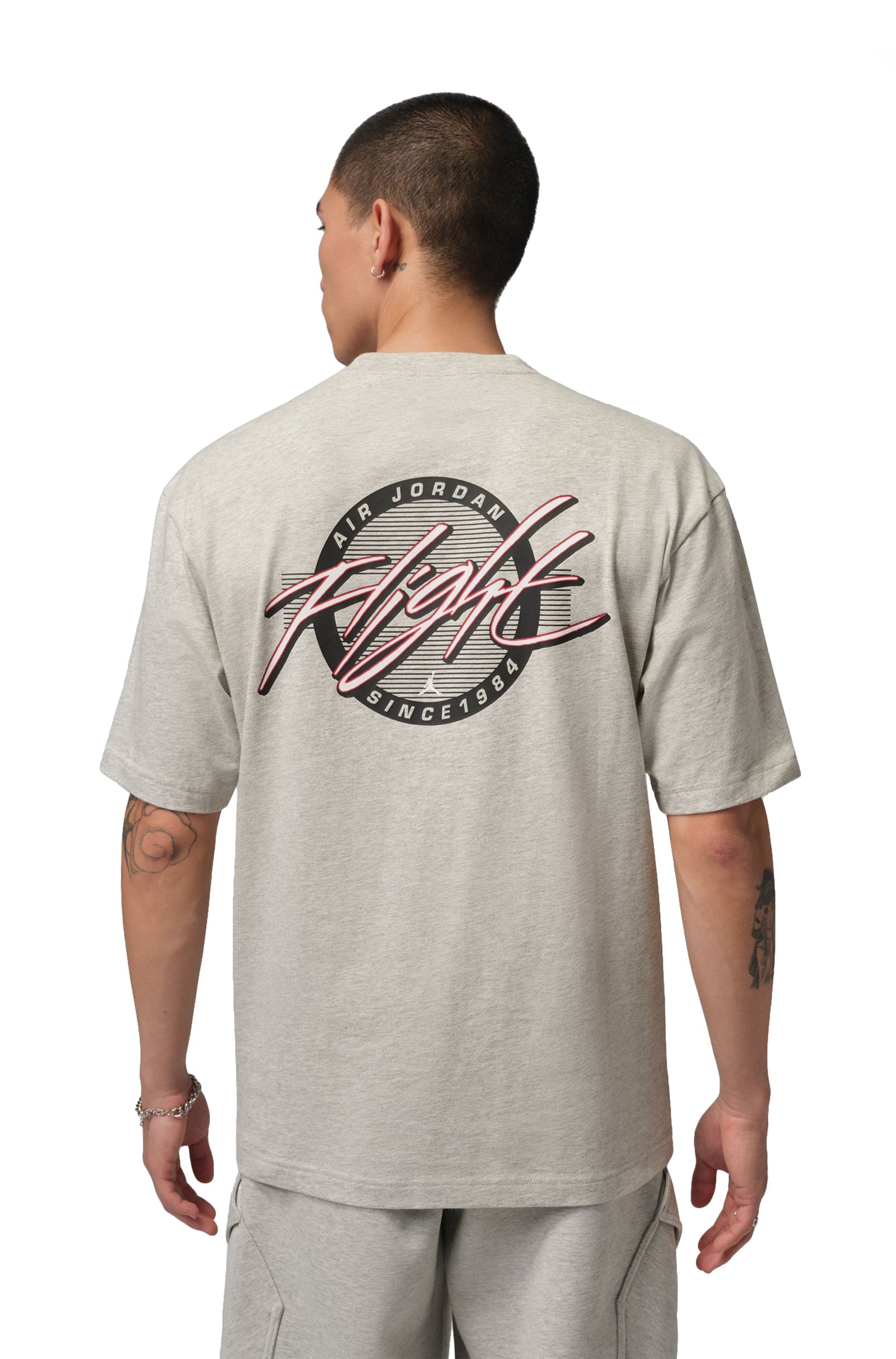 Air Jordan Mens Flight Tee - Grey Heather