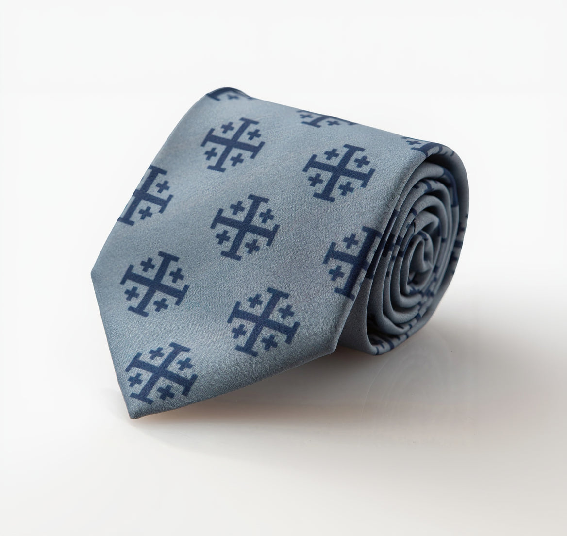Blue Jerusalem Cross Necktie