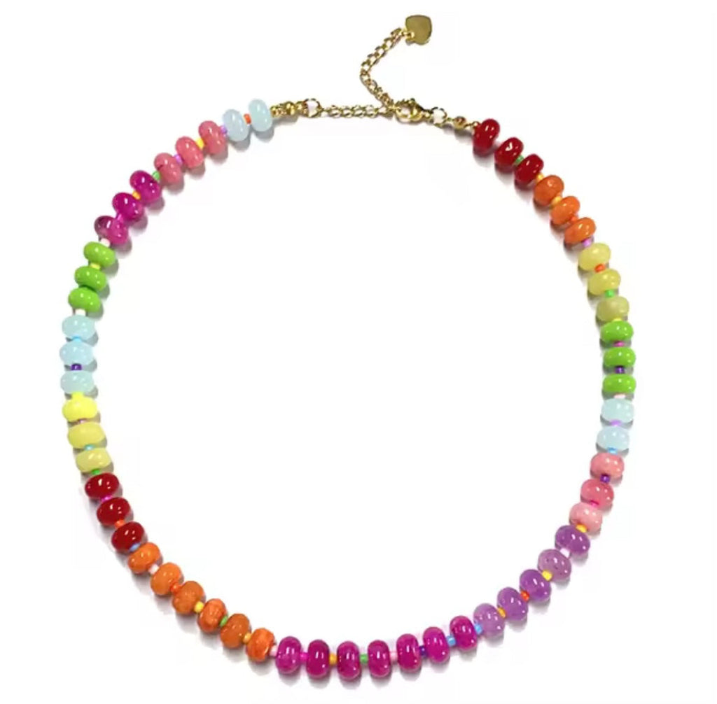 Rainbow Beaded Necklaces