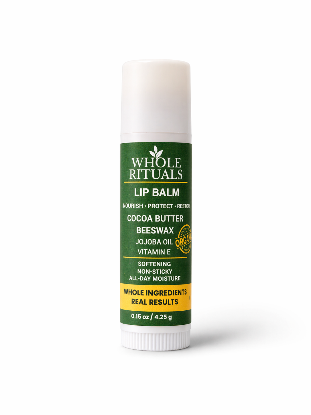 Cocoa Butter Lip Balm | Beeswax + Jojoba Oil + Vitamin E