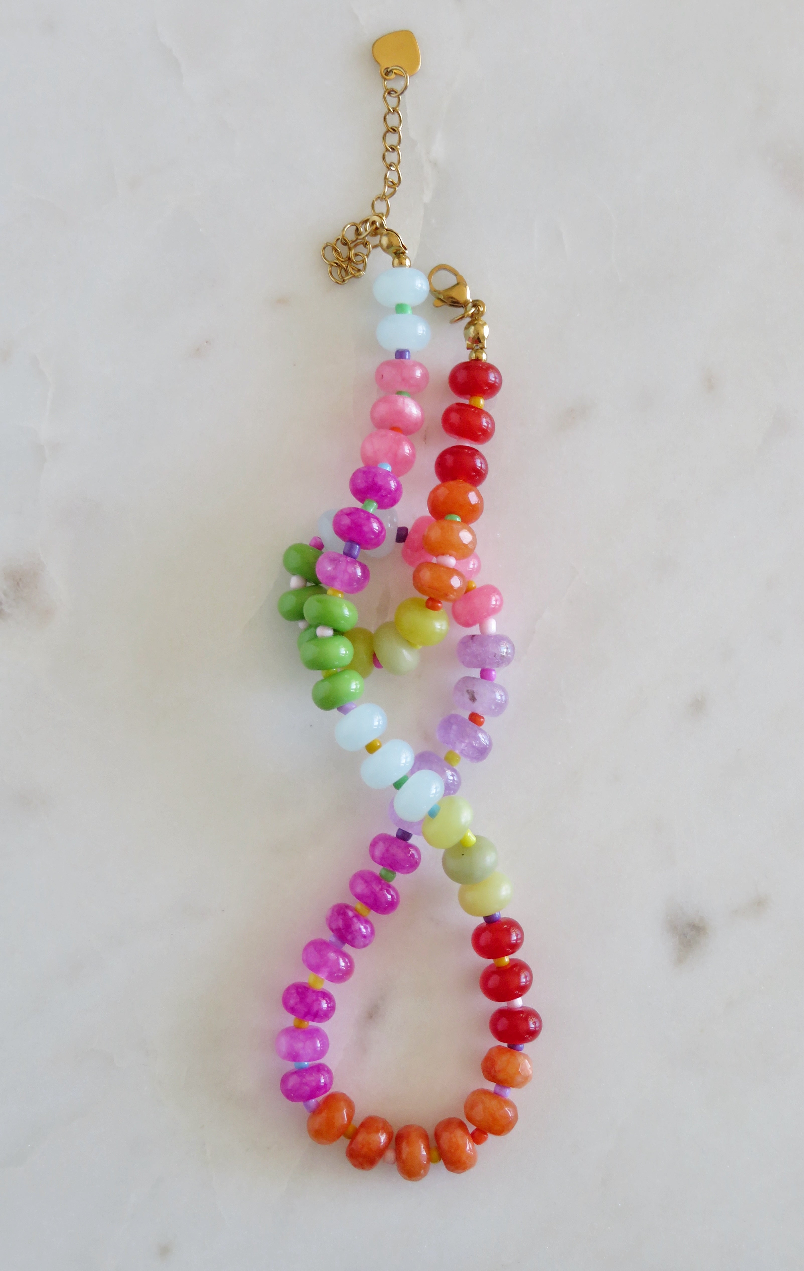 Rainbow Beaded Necklaces