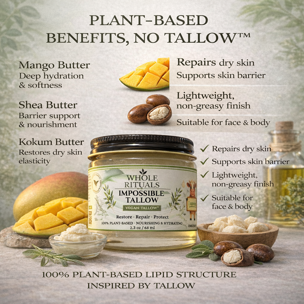 Vegan Tallow Moisturizer (Unscented)