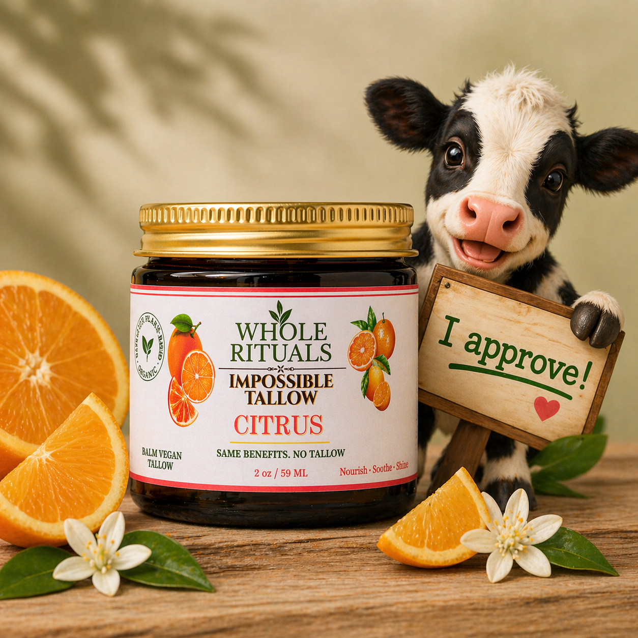Citrus Vegan Tallow Alternative Moisturizing Balm