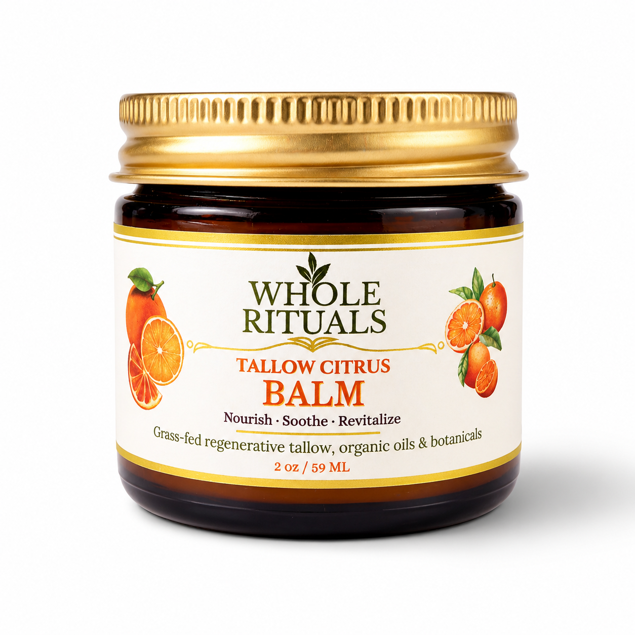 Citrus Tallow Balm – Grass-Fed Natural Skin Moisturizer