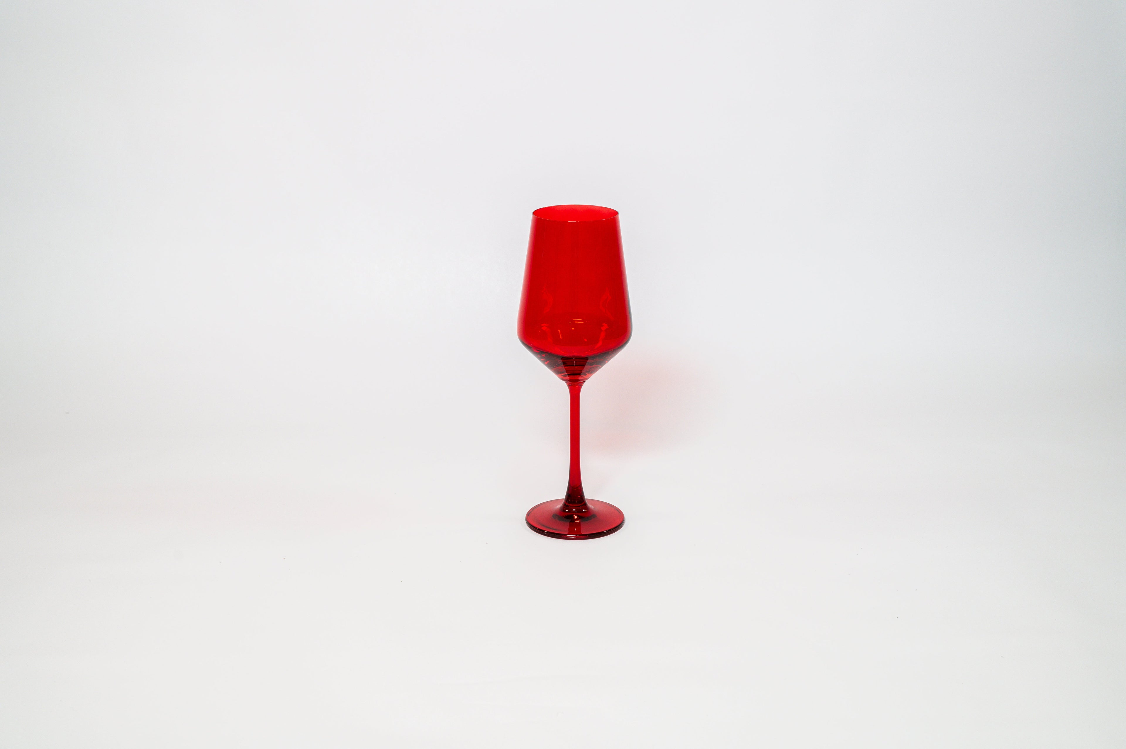 Cherry Red - Colored Wine Glass