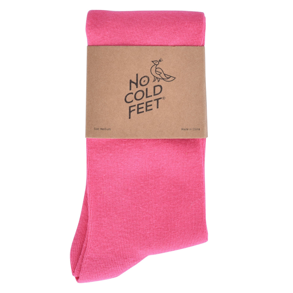 Solid Hot Pink Socks