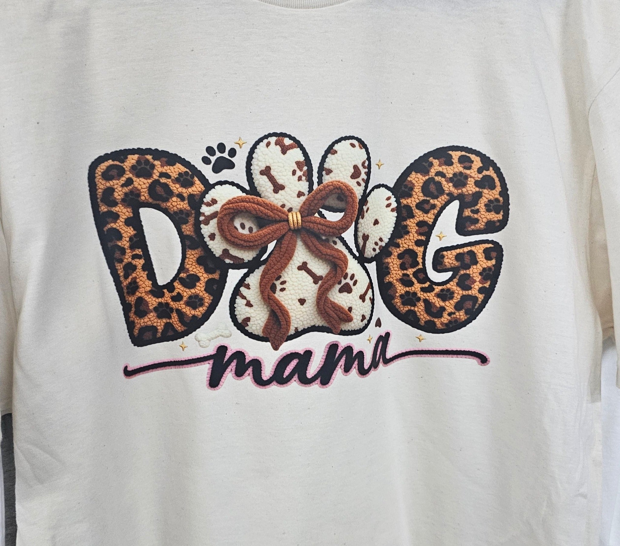 leopard print dog mama shirt