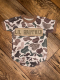 Lil Brother Camo Smock Bubble