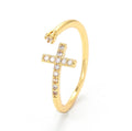 Diamond Cross Ring