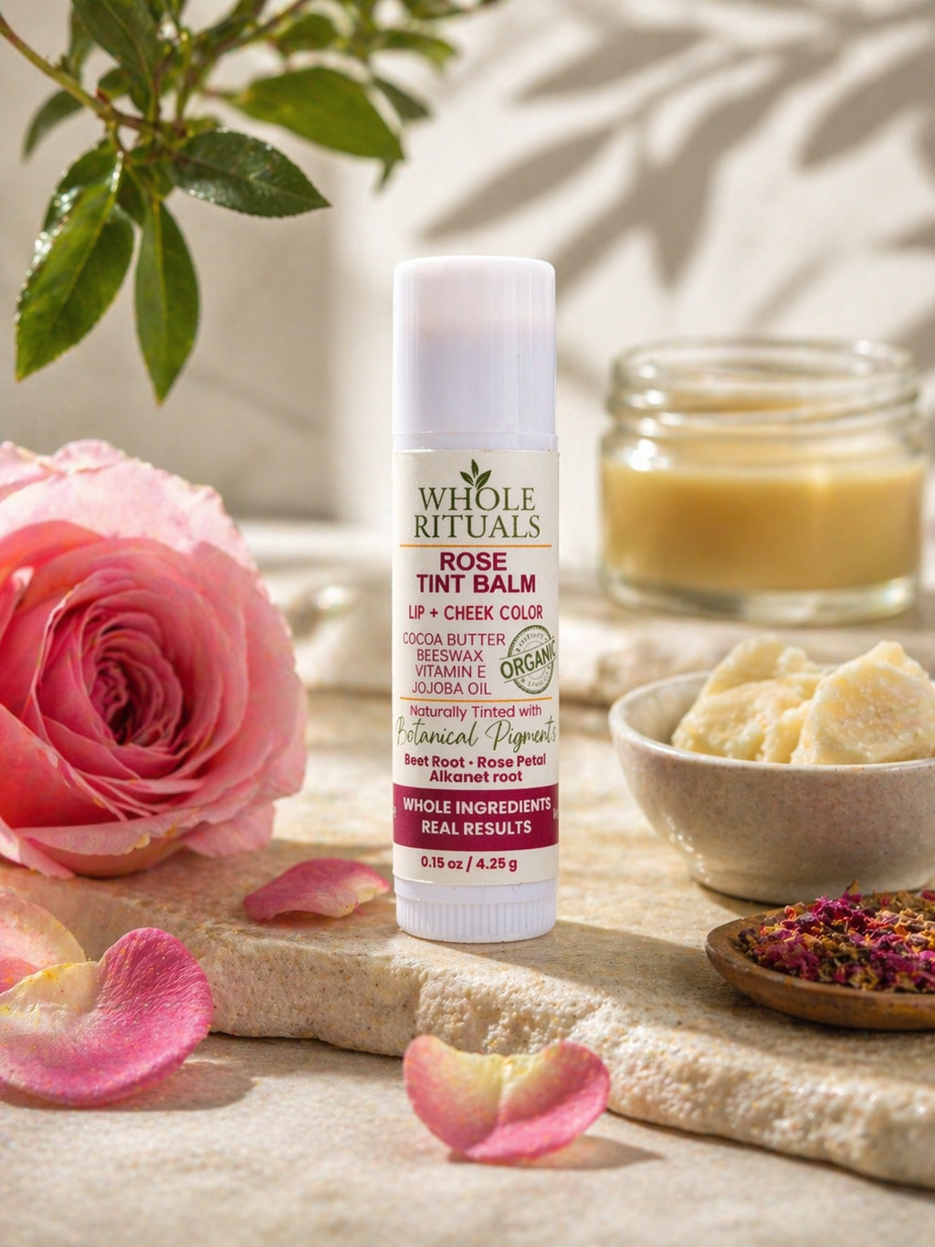 Rose Tint Balm – Lip + Cheek Color with Organic Ingredients