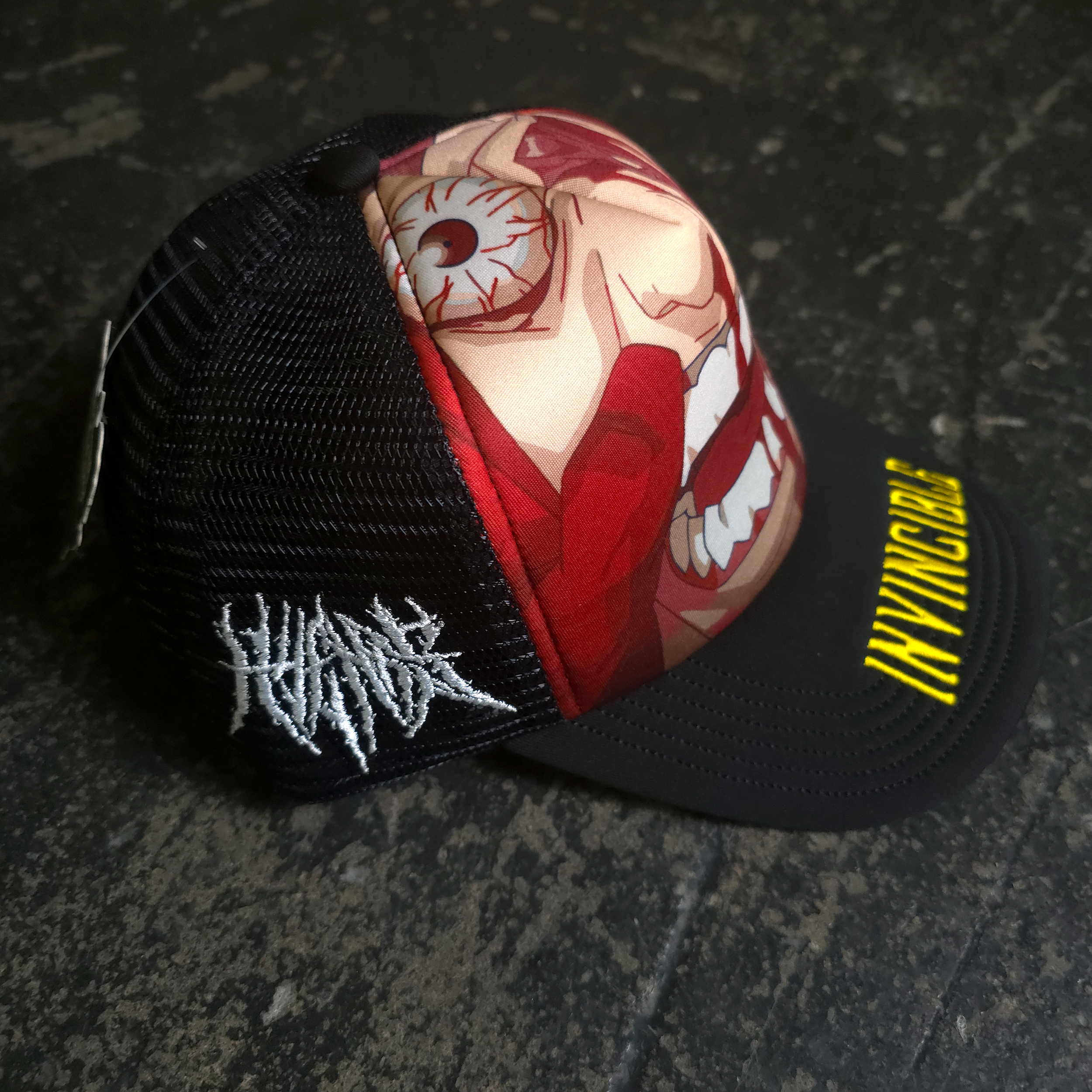 Face Smasher Trucker Hat Black
