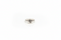 Personalized Initial Pinky Signet Ring in 925 Sterling Silver